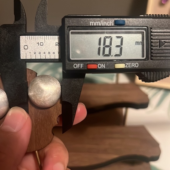 Half-Sphere Brushed Matte Metal Bun Stud Earrings in Silver - Picture 4 of 7